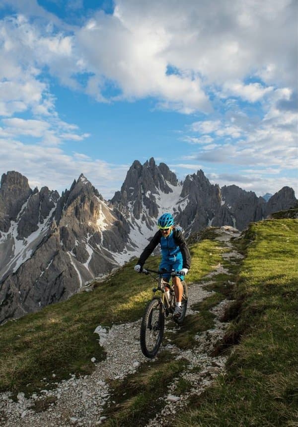 Mountain biker demonstrating active bone health at any age